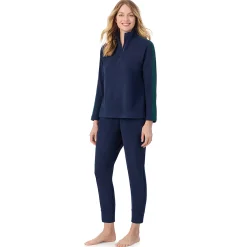 Cuddl Duds x Jennifer Lake Fleecewear with Stretch Half-Zip Pullover
