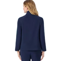 Cuddl Duds x Jennifer Lake Fleecewear with Stretch Half-Zip Pullover