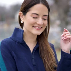 Cuddl Duds x Jennifer Lake Fleecewear with Stretch Half-Zip Pullover