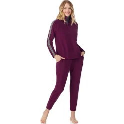 Cuddl Duds x Jennifer Lake Fleecewear with Stretch Half-Zip Pullover