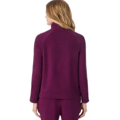 Cuddl Duds x Jennifer Lake Fleecewear with Stretch Half-Zip Pullover
