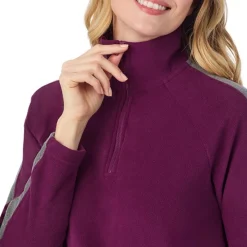 Cuddl Duds x Jennifer Lake Fleecewear with Stretch Half-Zip Pullover