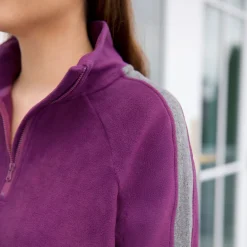 Cuddl Duds x Jennifer Lake Fleecewear with Stretch Half-Zip Pullover