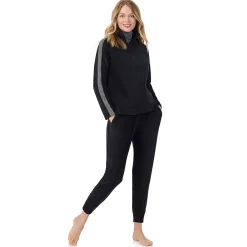 Cuddl Duds x Jennifer Lake Fleecewear with Stretch Half-Zip Pullover