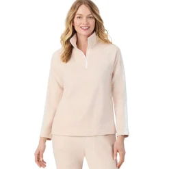 Cuddl Duds x Jennifer Lake Fleecewear with Stretch Half-Zip Pullover