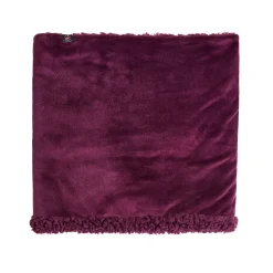 Double Plush Velour and Sherpa Reversible Neckwarmer