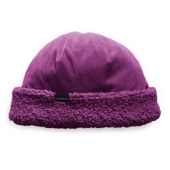 Double Plush Velour Hat with Sherpa Cuff
