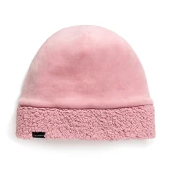 Double Plush Velour Hat with Sherpa Cuff