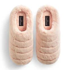 Faux Fur Puff Clog Slipper