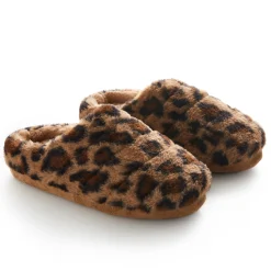 Faux Fur Puff Clog Slipper
