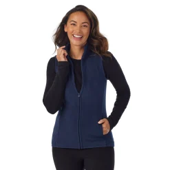 Fleecewear With Stretch Full Zip Vest