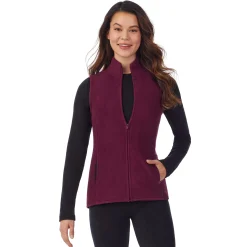 Fleecewear With Stretch Full Zip Vest