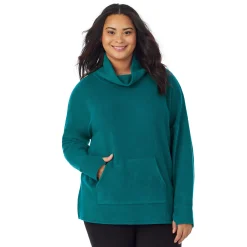 Fleecewear With Stretch Long Sleeve Tunic PLUS