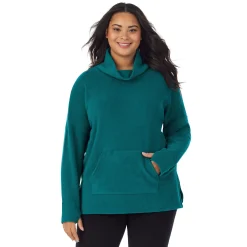 Fleecewear With Stretch Long Sleeve Tunic PLUS