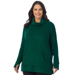 Fleecewear With Stretch Long Sleeve Tunic PLUS