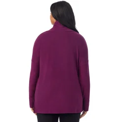 Fleecewear With Stretch Long Sleeve Tunic PLUS