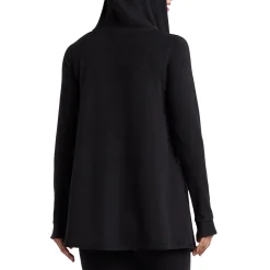 Fleecewear With Stretch Long Sleeve Hooded Wrap