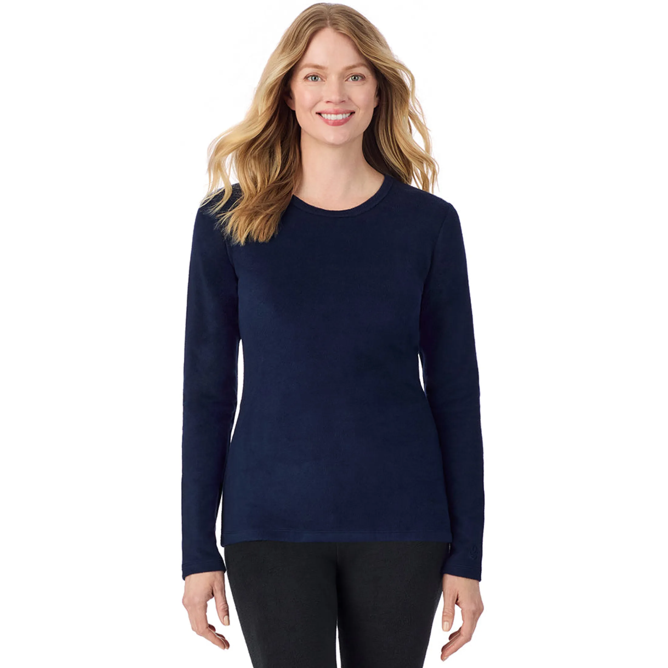 Fleecewear With Stretch Long Sleeve Crew PETITE