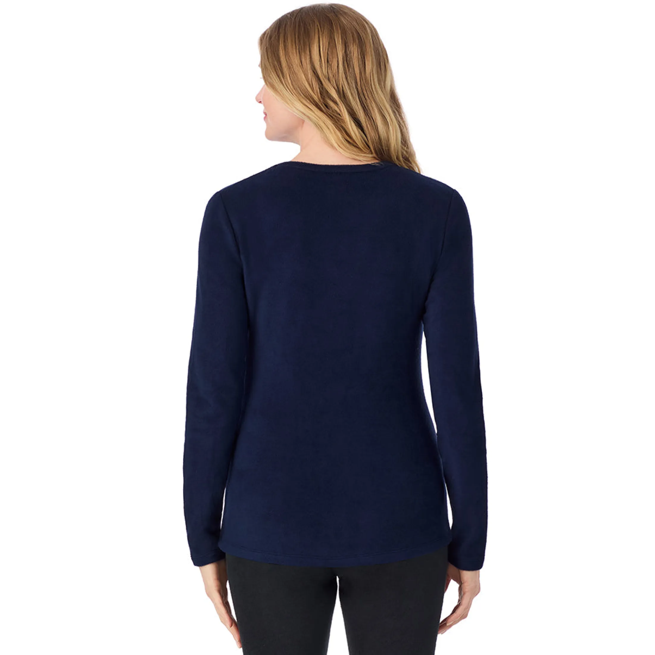 Fleecewear With Stretch Long Sleeve Crew PETITE