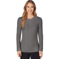 Fleecewear With Stretch Long Sleeve Crew PETITE