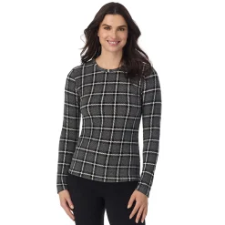 Fleecewear With Stretch Long Sleeve Crew PETITE