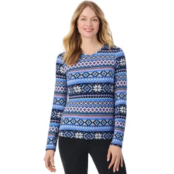 Fleecewear With Stretch Long Sleeve Crew