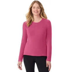 Fleecewear With Stretch Long Sleeve Crew