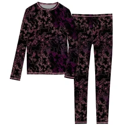 Girls Comfortech Stretch Poly 2 pc. Long Sleeve Crew & Pant Set