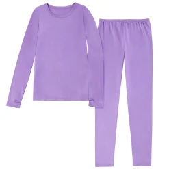 Girls Comfortech Stretch Poly 2 pc. Long Sleeve Crew & Pant Set
