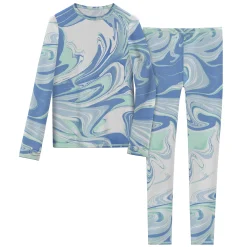 Girls Comfortech Stretch Poly 2 pc. Long Sleeve Crew & Pant Set