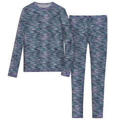 Girls Comfortech Stretch Poly 2 pc. Long Sleeve Crew & Pant Set