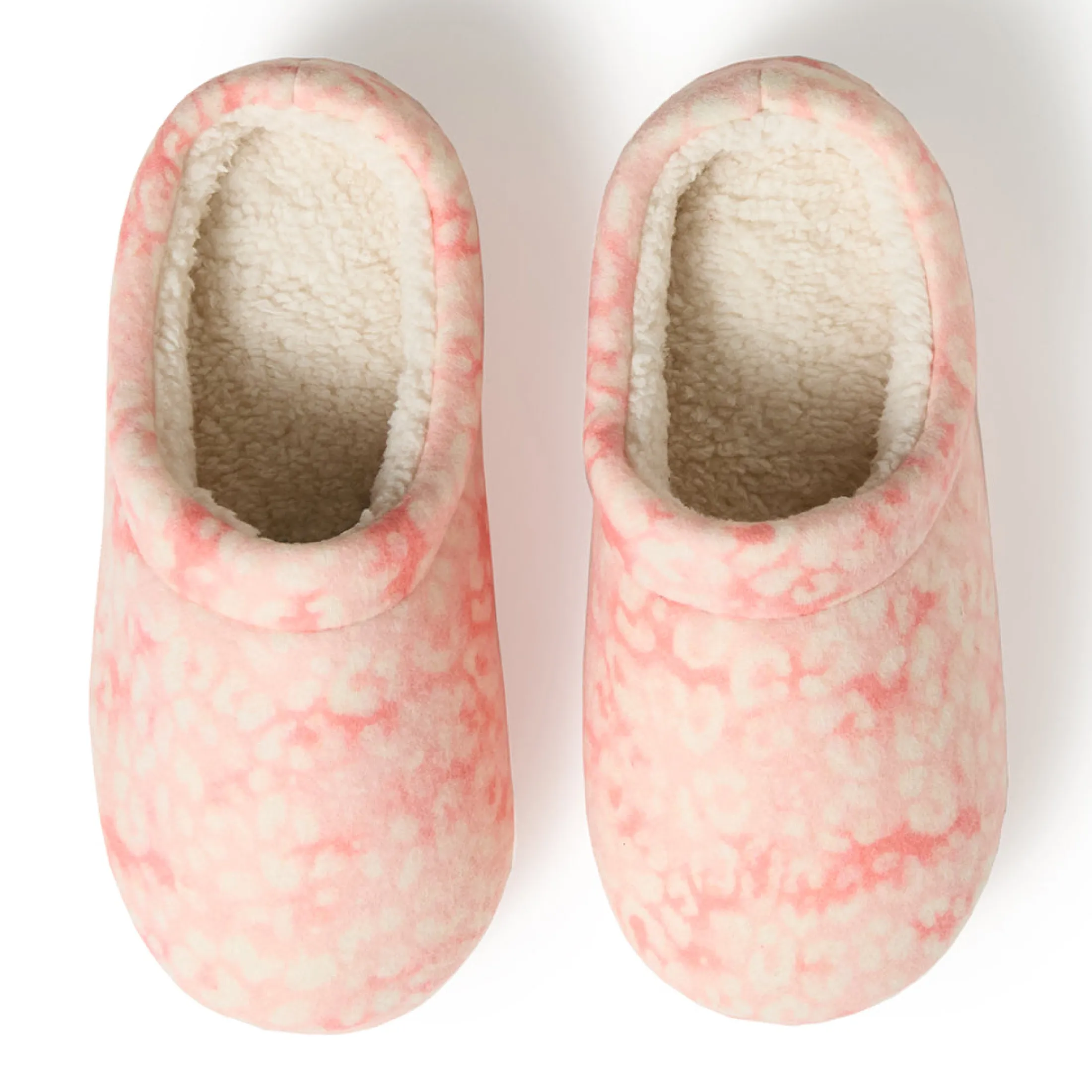 Girls Printed Leopard Fleece Clog Slipper