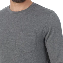 Mens Cabin Fleece Long Sleeve Crew and Pajama Pant 2-Pc Set