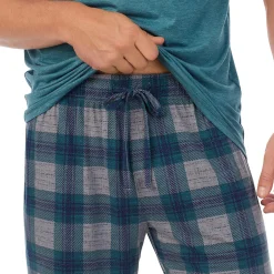 Mens Classic Short Sleeve Crew Neck Tee and Pajama Short 2-pc Set