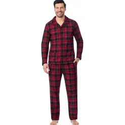 Mens Cozy Lodge Notch Pajama 2-Pc Set