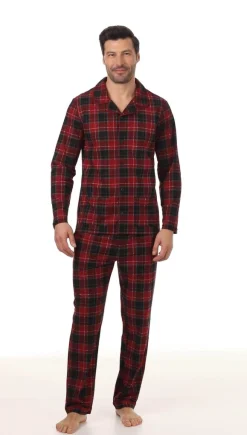 Mens Cozy Lodge Notch Pajama 2-Pc Set