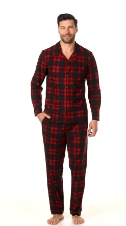Mens Cozy Lodge Notch Pajama 2-Pc Set
