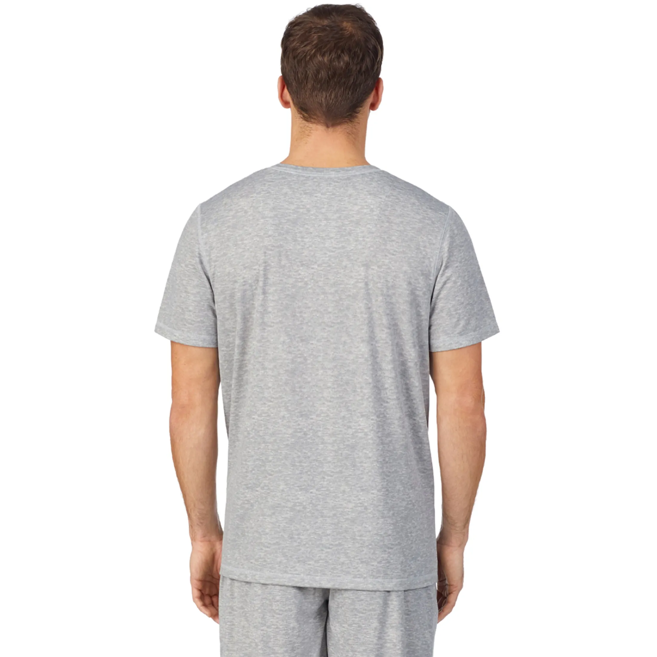 Mens Far-Infrared Enhance Sleep Short Sleeve V-Neck Top