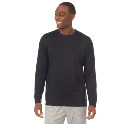 Mens Far-Infrared Enhance Sleep Long Sleeve Crew Neck Top