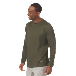Mens Far-Infrared Enhance Sleep Long Sleeve Crew Neck Top