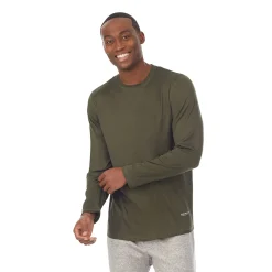 Mens Far-Infrared Enhance Sleep Long Sleeve Crew Neck Top
