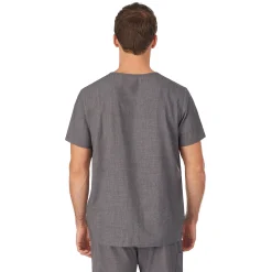Mens Scrub V-Neck Top with Pockets