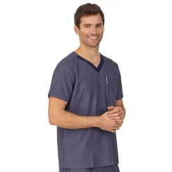 Mens Scrub V-Neck Top with Pockets