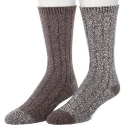 Mens Twist Rib Boot Sock 2PK