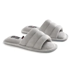 Puffy Velour Slide Slipper
