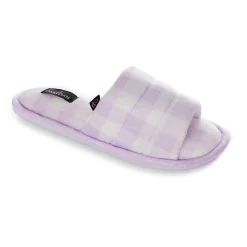 Puffy Velour Slide Slipper