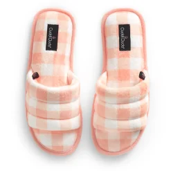 Puffy Velour Slide Slipper