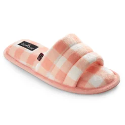 Puffy Velour Slide Slipper