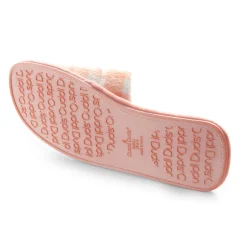 Puffy Velour Slide Slipper