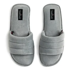 Puffy Velour Slide Slipper